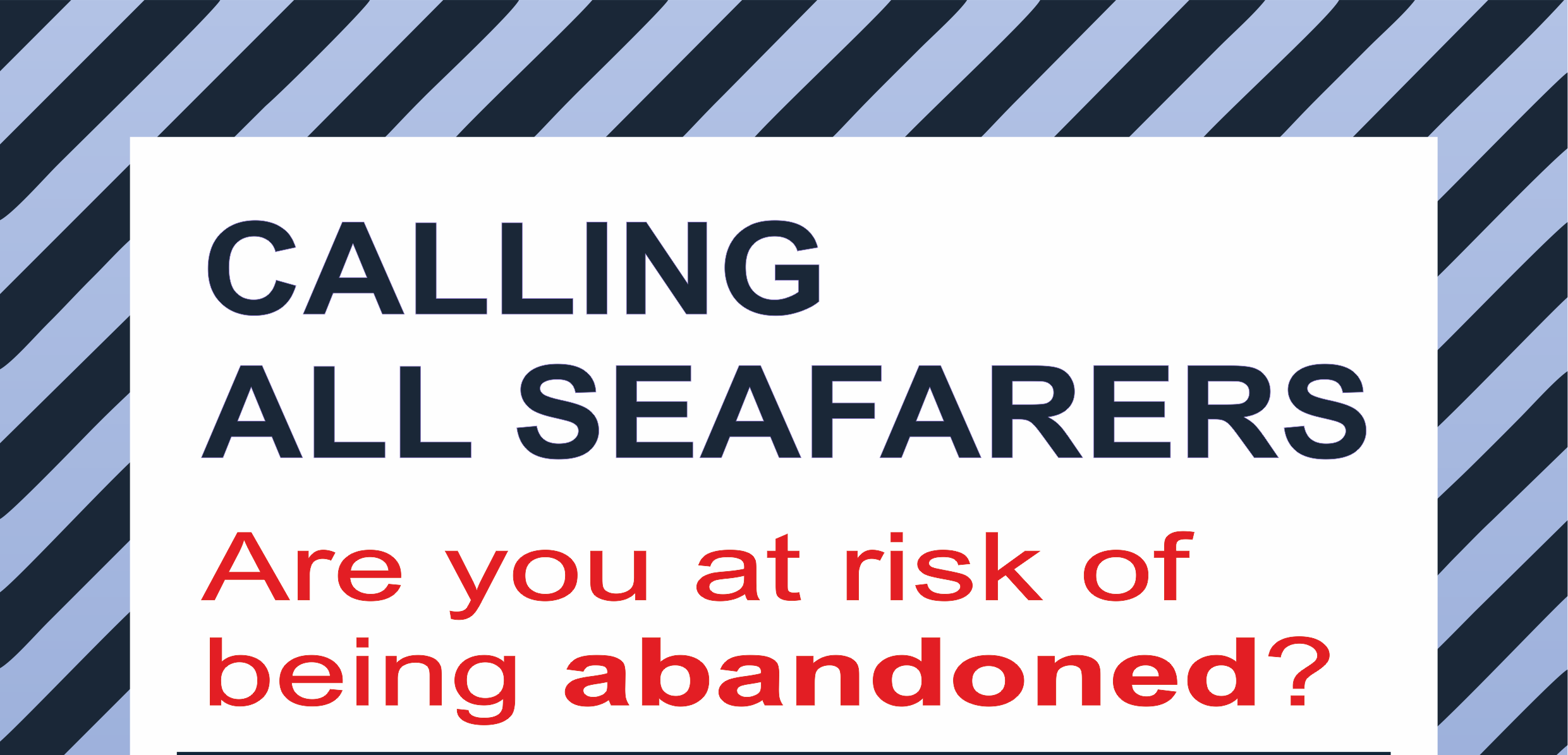 Poster: Are you at risk of being abandoned?